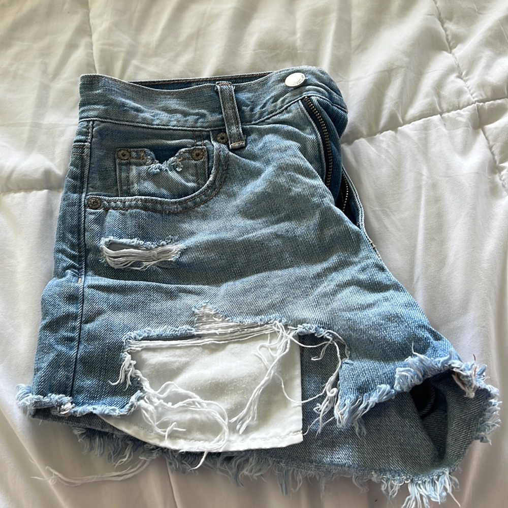 size 4 american eagle jean shorts